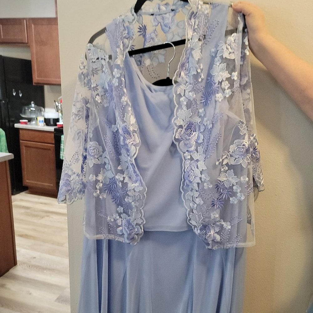 Alex women's evening wear, skirt, top, and shawl size 18